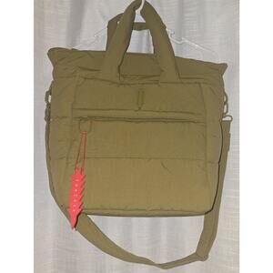 Thacker Quinn Packable Puffy Quilted Tote Shoulder Travel Bag Lightweight NWOT